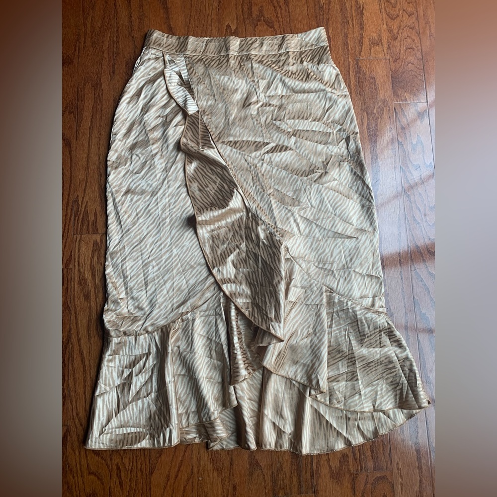 Shein MIDI Gold Skirt